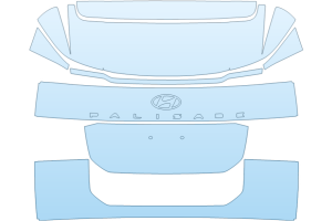 2027 HYUNDAI PALISADE SEL PREMIUM FULL REAR HATCH NO BADGES