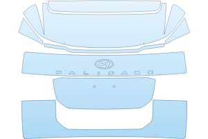 2027 HYUNDAI PALISADE ULTIMATE CALLIGRAPHY FULL REAR HATCH NO BADGES