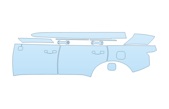 2027 HYUNDAI PALISADE XRT PRO FULL DRIVER SIDE paint protection film kit