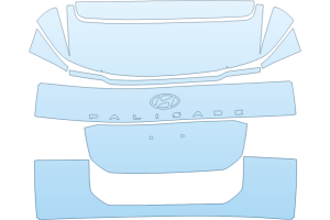 2027 HYUNDAI PALISADE XRT PRO FULL REAR HATCH NO BADGES
