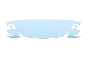 2026 AUDI A5 PROGRESSIV HOOD FENDERS MIRRORS 18 INCH STRAIGHT (WRAPPED EDGES)