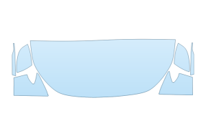 2026 AUDI A5 PROGRESSIV HOOD FENDERS MIRRORS 24 INCH STRAIGHT (WRAPPED EDGES)