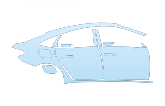 2026 AUDI A5 PROGRESSIV FULL PASSENGER SIDE W/S-LINE PKG PPF kit 2026 AUDI A5 PROGRESSIV FULL PASSENGER SIDE W/S-LINE PKG paint protection film kit