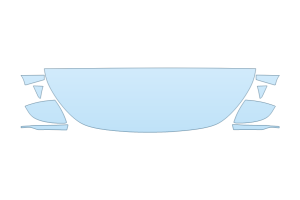 2026 AUDI A5 TECHNIK HOOD FENDERS MIRRORS 18 INCH STRAIGHT (WRAPPED EDGES)