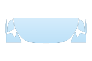 2026 AUDI A5 TECHNIK HOOD FENDERS MIRRORS 24 INCH STRAIGHT (WRAPPED EDGES)