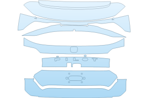 2027 HONDA PILOT EX-L REAR HATCH NO EMBLEMS