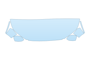 2027 HONDA PILOT SPORT HOOD FENDERS MIRRORS 24 INCH STRAIGHT (WRAPPED EDGES) WITH HPD PACKAGE