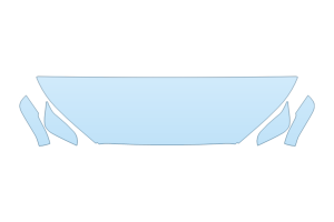 2026 TOYOTA COROLLA CROSS HYBRID XSE HOOD FENDERS MIRRORS 18 INCH STRAIGHT (WRAPPED EDGES)