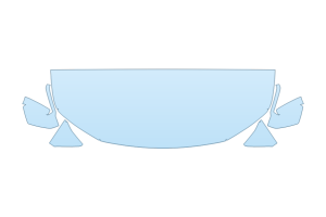 2027 TOYOTA RAV4 SE HOOD FENDERS MIRRORS 24 INCH STRAIGHT (WRAPPED EDGES)