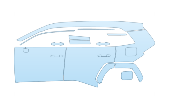2027 TOYOTA RAV4 XSE FULL DRIVER SIDE paint protection film kit