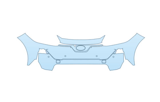 2027 SUBARU UNCHARTED FRONT BUMPER PPF kit 2027 SUBARU UNCHARTED FRONT BUMPER paint protection film kit