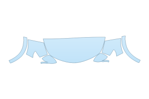 2027 ALFA ROMEO STELVIO BASE HOOD FENDERS MIRRORS 36 INCH STRAIGHT (WRAPPED EDGES)