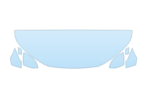 2025 AUDI Q5 PREMIUM PLUS HOOD FENDERS MIRRORS 24 INCH STRAIGHT (WRAPPED EDGES)
