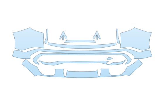2025 AUDI Q5 PROGRESSIV REAR BUMPER W/S-LINE TRIM paint protection film kit