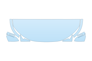 2025 AUDI Q5 PROGRESSIV HOOD FENDERS MIRRORS 24 INCH STRAIGHT (WRAPPED EDGES)