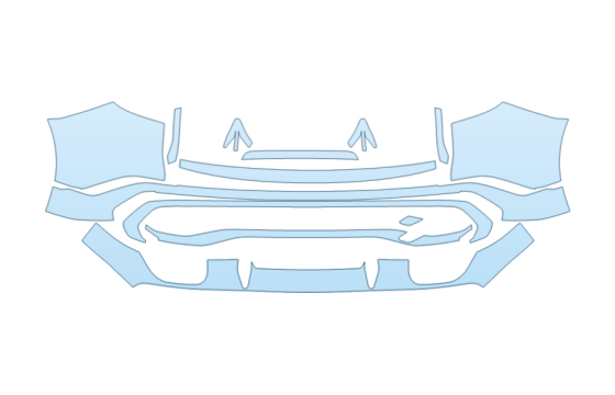 2025 AUDI Q5 SPORTBACK PREMIUM REAR BUMPER paint protection film kit