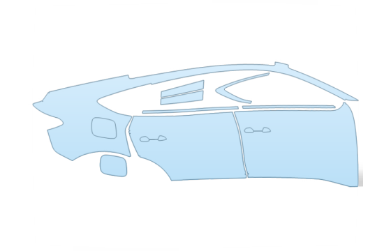 2026 AUDI Q6 SPORTBACK E TRON PROGRESSIV FULL PASSENGER SIDE paint protection film kit