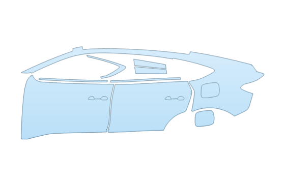 2025 AUDI Q6 SPORTBACK E TRON TECHNIK FULL DRIVER SIDE PPF kit 2025 AUDI Q6 SPORTBACK E TRON TECHNIK FULL DRIVER SIDE paint protection film kit