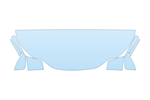 2025 LEXUS NX F-SPORT 350-450H HOOD FENDERS MIRRORS 24 INCH STRAIGHT (WRAPPED EDGES)