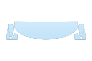 2026 FORD EXPLORER TREMOR HOOD FENDERS MIRRORS 18 INCH STRAIGHT (WRAPPED EDGES)