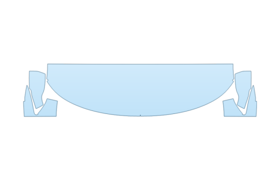2026 FORD EXPLORER TREMOR HOOD FENDERS MIRRORS 18 INCH STRAIGHT (WRAPPED EDGES) PPF kit 2026 FORD EXPLORER TREMOR HOOD FENDERS MIRRORS 18 INCH STRAIGHT (WRAPPED EDGES) paint protection film kit