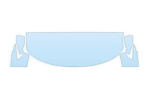 2026 FORD EXPLORER TREMOR HOOD FENDERS MIRRORS 24 INCH STRAIGHT (WRAPPED EDGES)