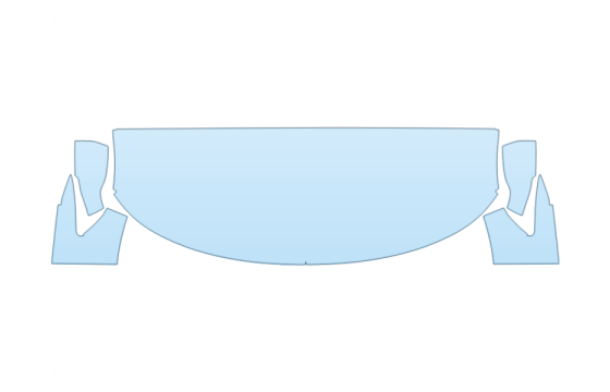 2026 FORD EXPLORER TREMOR HOOD FENDERS MIRRORS 24 INCH STRAIGHT (WRAPPED EDGES) PPF kit 2026 FORD EXPLORER TREMOR HOOD FENDERS MIRRORS 24 INCH STRAIGHT (WRAPPED EDGES) paint protection film kit