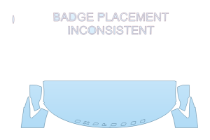 2026 FORD EXPLORER TREMOR HOOD FENDERS MIRRORS 24 INCH STRAIGHT (WRAPPED EDGES) W/ BADGING