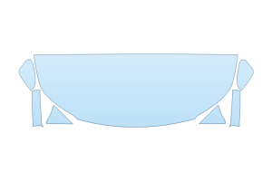 2027 SUBARU OUTBACK LIMITED HOOD FENDERS MIRRORS 24 INCH STRAIGHT (WRAPPED EDGES)