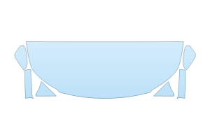 2026 SUBARU OUTBACK PREMIUM HOOD FENDERS MIRRORS 24 INCH STRAIGHT (WRAPPED EDGES)