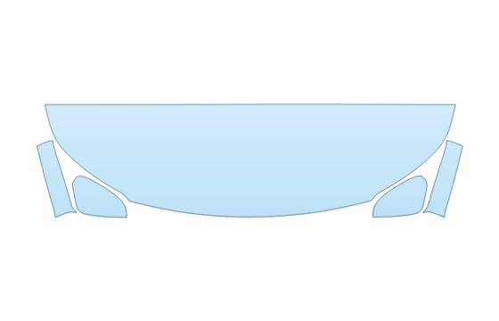 2026 SUBARU OUTBACK TOURING HOOD FENDERS MIRRORS 18 INCH STRAIGHT (WRAPPED EDGES) paint protection film kit