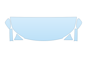 2027 SUBARU OUTBACK TOURING HOOD FENDERS MIRRORS 24 INCH STRAIGHT (WRAPPED EDGES)