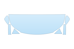 2027 SUBARU OUTBACK TOURING XT HOOD FENDERS MIRRORS 24 INCH STRAIGHT (WRAPPED EDGES)