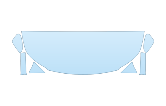 2026 SUBARU OUTBACK TOURING XT HOOD FENDERS MIRRORS 24 INCH STRAIGHT (WRAPPED EDGES) paint protection film kit