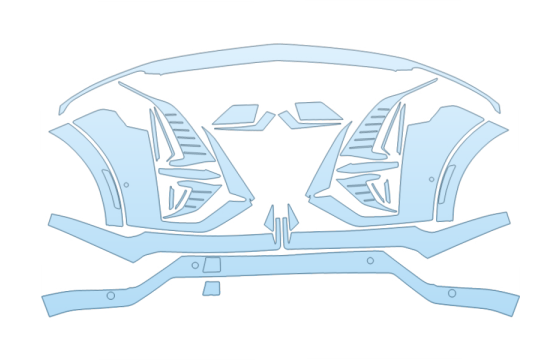 2026 CADILLAC LYRIQ-V V-SERIES BUMPER W SENSORS paint protection film kit