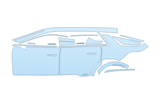 2026 CADILLAC LYRIQ-V V-SERIES FULL DRIVER SIDE paint protection film kit