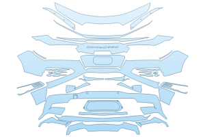 2025 CHEVROLET CORVETTE ZR1 COUPE REAR BUMPER