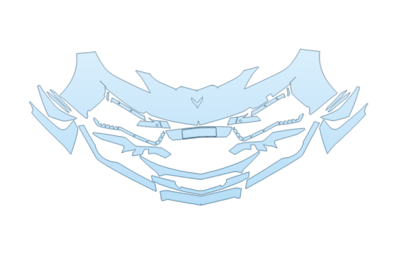 2026 CHEVROLET CORVETTE ZR1X CONVERTIBLE BUMPER paint protection film kit
