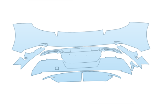 2027 HONDA PRELUDE HYRBID REAR BUMPER paint protection film kit