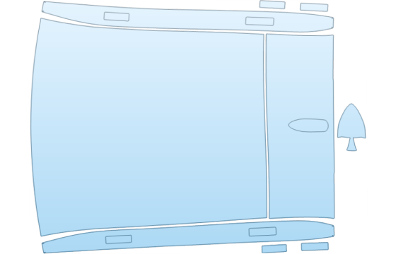 2026 TOYOTA C-HR SE FULL ROOF W/PANO SUNROOF paint protection film kit
