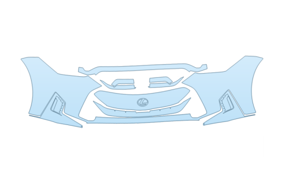 2026 LEXUS IS 350 F-SPORT SPECIAL APPEARANCE PKG BUMPER PPF kit 2026 LEXUS IS 350 F-SPORT SPECIAL APPEARANCE PKG BUMPER paint protection film kit