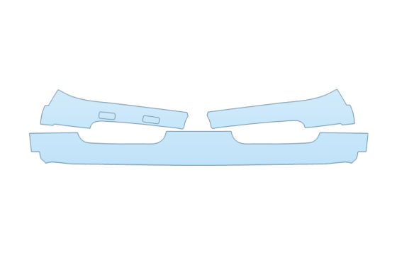 2024 INEOS GRENADIER BASE ROOF PILLARS W/SUNROOF paint protection film kit