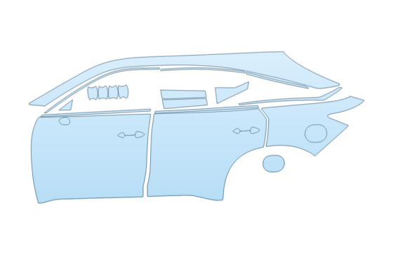 2027 INFINITI QX65 AUTOGRAPH DRIVER SIDE PPF kit 2027 INFINITI QX65 AUTOGRAPH DRIVER SIDE paint protection film kit