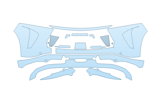 2027 INFINITI QX65 LUXE BUMPER paint protection film kit