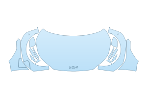 2027 KIA EV3 WIND HOOD FENDERS MIRRORS FULL (WRAPPED EDGES)