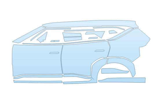 2026 KIA EV5 GT LINE FULL DRIVER SIDE PPF kit 2026 KIA EV5 GT LINE FULL DRIVER SIDE paint protection film kit