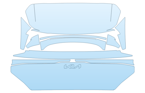 2026 KIA EV5 GT LINE FULL REAR HATCH NO EMBLEMS paint protection film kit
