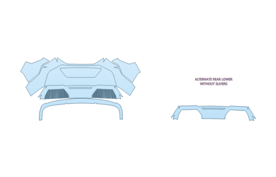 2026 KIA EV5 LAND REAR BUMPER paint protection film kit