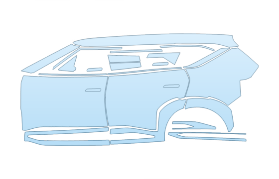 2026 KIA EV5 LAND FULL DRIVER SIDE PPF kit 2026 KIA EV5 LAND FULL DRIVER SIDE paint protection film kit