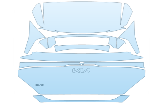 2026 KIA EV5 LAND FULL REAR HATCH W/EMBLEMS paint protection film kit